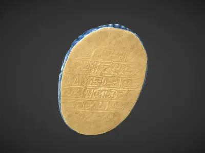 Scarab amulet Low-poly 3D model