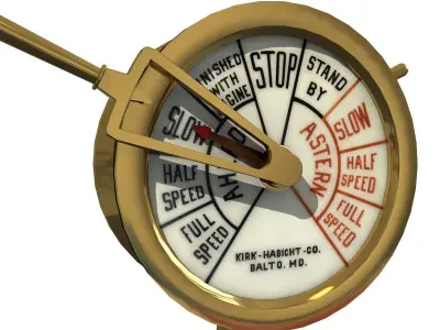 ENGINE ROOM TELEGRAPH 3D model