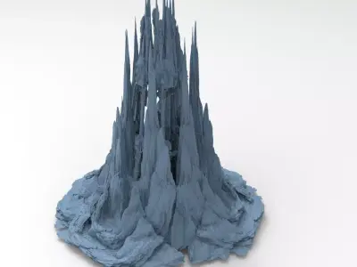 Dagoth arena stone rock 3D model