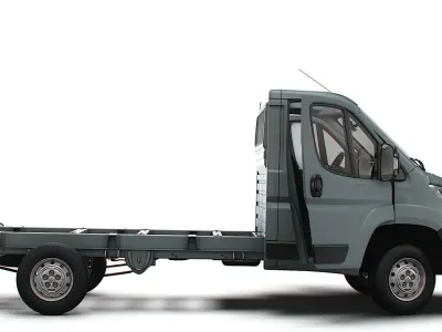 Citroen Jumper Chassis Truck SCab 3450WB HQInterior 2023 3D model