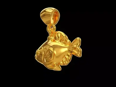 Fish pendant Free 3D print model