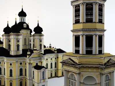 Vladimirs Cathedral St Petersburg Low-poly 3D model