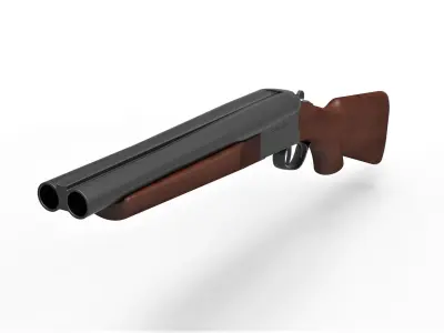 Double Barreled Shotgun Boomstick from The Evil Dead 3D model