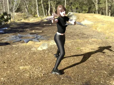 Kunai and Shuriken Free 3D model