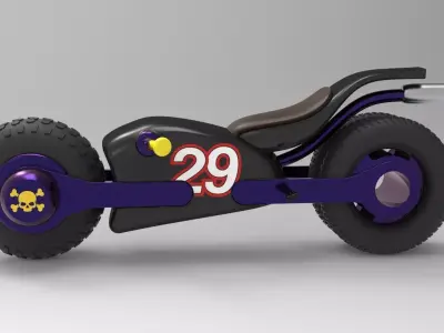motorcycle  3D model purchase