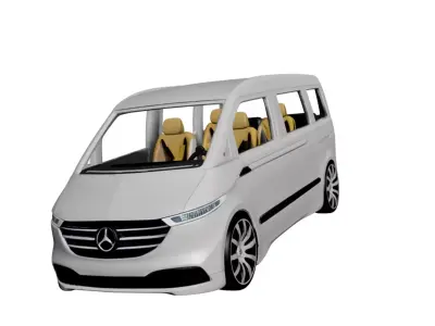Mercedes Vito 2026 Modern Mid-Size Van for Transport 3D model