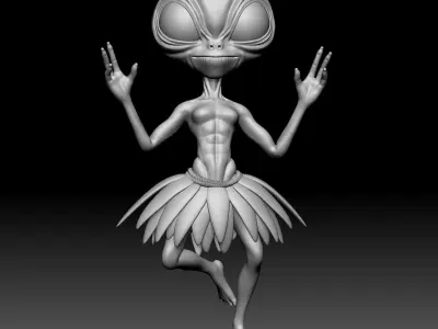 Alien Statue - 0240 3D print model