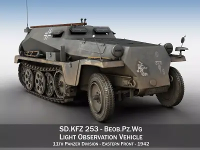 SDKFZ 253 - Beob Pz Wg - 11PD 3D model