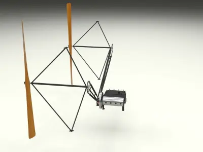 Wright Flyer Propulsion 3D model