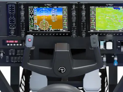 Flight simulator 3D model