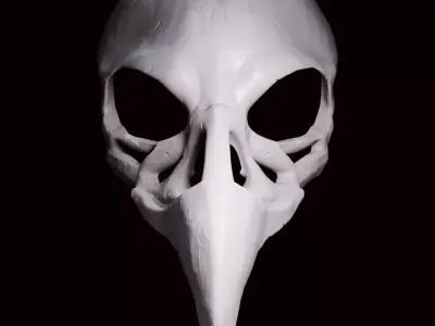 RAVEN SKULL MASK Free 3D print model