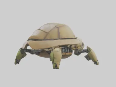 Robot version of a robot turtle model 3D model