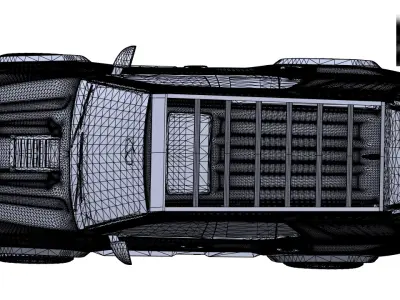 2025 TOYOTA 4Runner Roof Rack datamen X-BOW Ultra Cross Bars 3D model