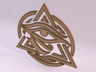 Egyptian Symbols - 026 Low-poly 3D model