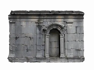 Medieval Wall Low-poly 3D model