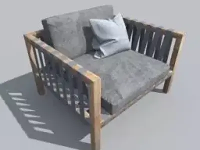 garden armchair Free 3D model