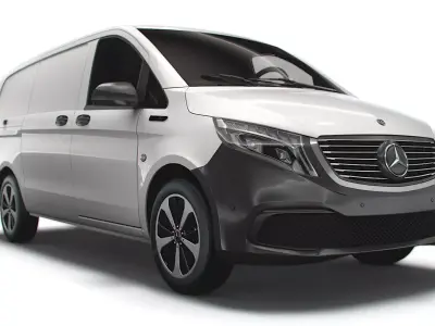 Mercedes Benz EQV Cargo Van L2 2021 3D model