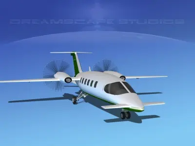 Piaggio Avanti P180 V12 3D model