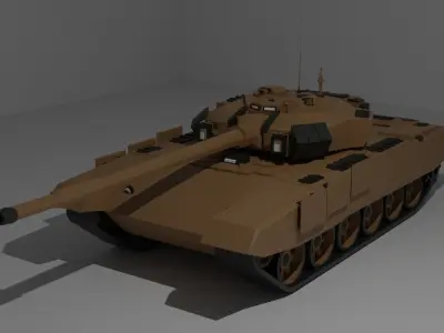 Russian Military Vehicles Tank T90 Low-poly 3D model Low-poly 3D model