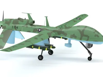 General Atomics MQ-1C Gray Eagle 3D model