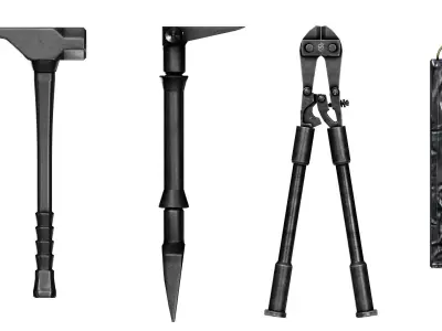 BREACHING TOOLS Low-poly 3D model