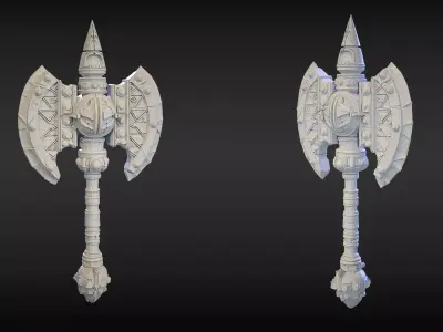 Stylized Axe 27 3D model