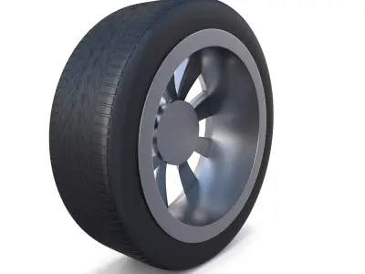 Tesla Model X Wheel 3D model