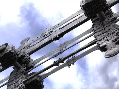 Alien satellite 5 3D model