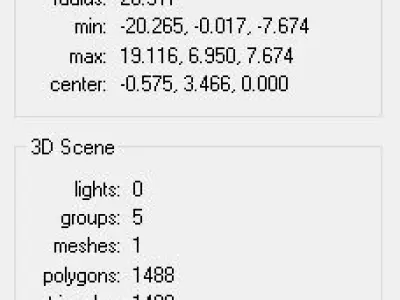 Row Boat Low-poly 3D model