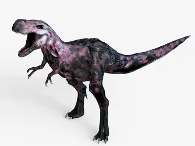 Raptor T-Rex Hybrid Dinosaur Low-poly 3D model