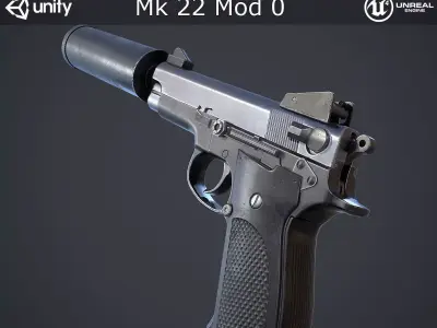 Mk 22 Mod 0 Low-poly 3D model