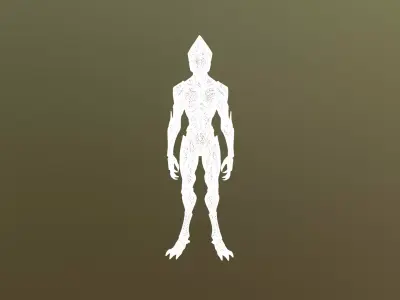 Low Poly Stylized Cyber-Assassin NIGHT-STALKER S7 - PBR Low-poly 3D model