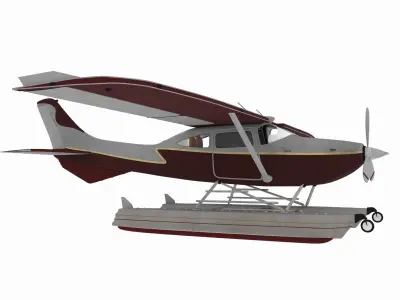 Aircraft06 float plane 3D model
