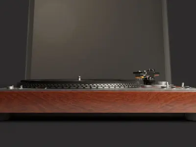 Vintage Turntable 3D model