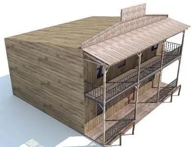 Western Styled House 3D model