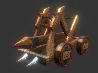Battering Ram Low-poly 3D model