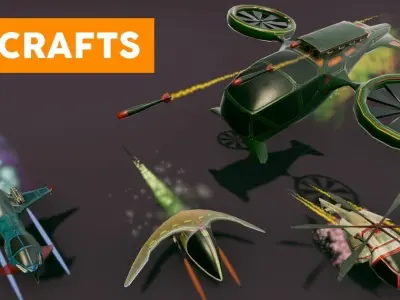 Low Poly Aircraft Pack Low-poly 3D model