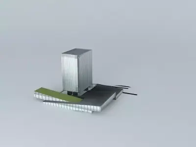 Social headquarters of Caja Badajoz Badajoz Free 3D model