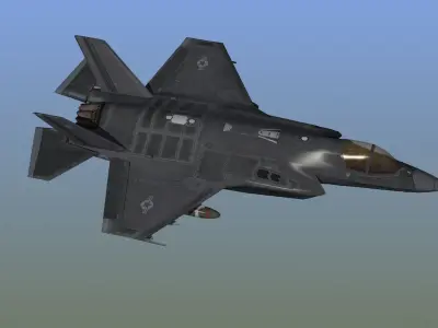 F35A LightningII Strike Fighter Low-poly 3D model