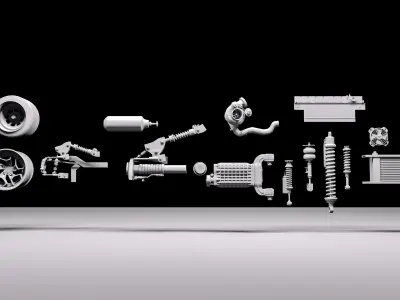 CARS AND PARTS Vol 1 3D model