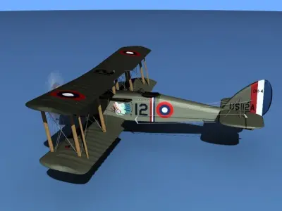 Airco DH-4 V03 USASC 3D model
