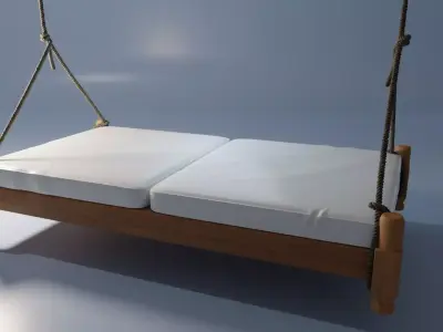 suspended bed Free 3D model