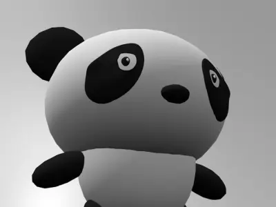 Cartoon Panda 3D model