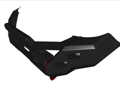 Bumper Front Ecotechne For Toyota Tacoma 3D model