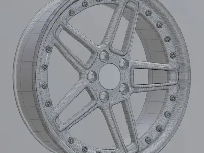 AC Schnitzer Type 2 Style Wheel Low-poly 3D model