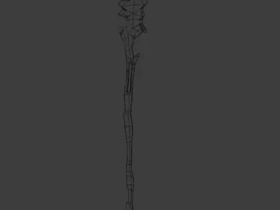 Crystal Glaive Free low-poly 3D model