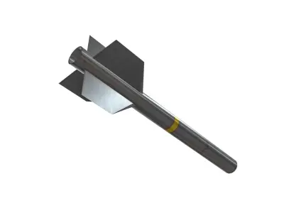 Air to Air Missile Low-poly 3D model