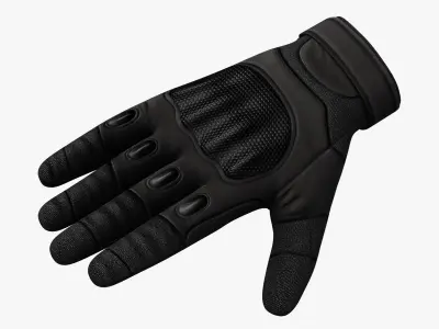 Tactical Gloves 01 PBR Low-poly 3D model