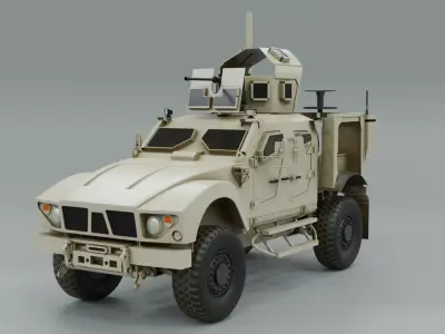 3D Oshkosh M-ATV Low Poly 3D Model model Low-poly 3D model