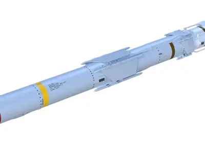 Harpoon  AGM 84S Missile  3D model